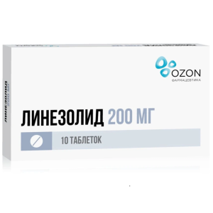 Купить  Линезолид таб ппо 200мг №10