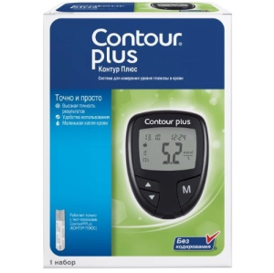 Купить  Глюкометр Контур Плюс д/опред ур глюк в крови