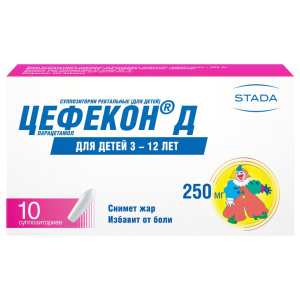 Купить  Цефекон Д 250 мг 10 шт суппозитории ректальные для детей