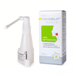 Купить  Панавир Инлайт спрей для полости рта 40мл с эвкалиптом