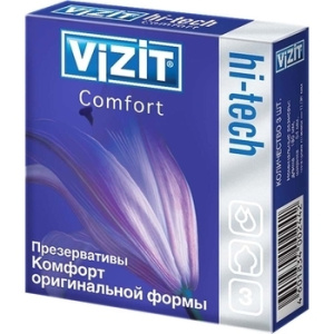 Купить VIZIT Hi-tech comfort  презервативы 3 шт.