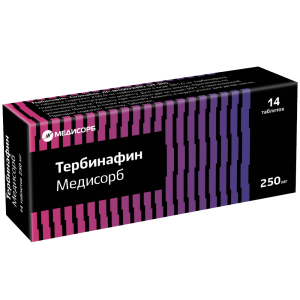 Купить  Тербинафин таблетки 250мг №14