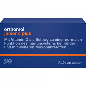 Купить  Orthomol Junior C plus таблетки жевательные курс 30 дней