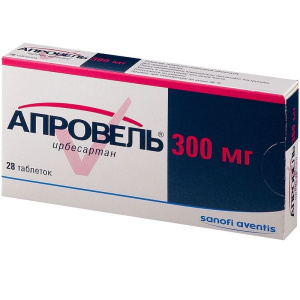 Купить  Апровель 300 мг 28 шт таблетки покрытые пленочной оболочкой