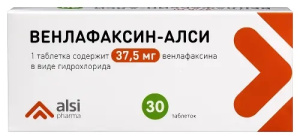 Купить  Венлафаксин-Алси таб 37,5мг №30