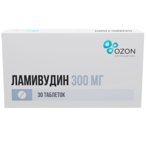 Ламивудин таб ппо 300мг №30 Купить Ламивудин таб ппо 300мг №30
