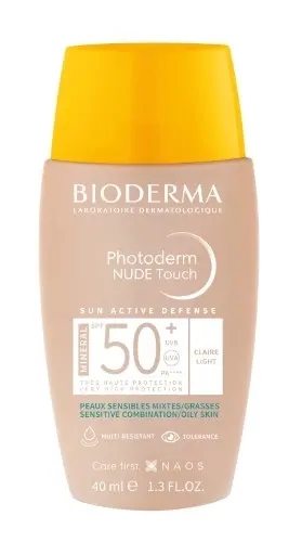 Купить  Bioderma photoderm nude touch mineral 40 мл флюид SPF50+ светлый оттенок