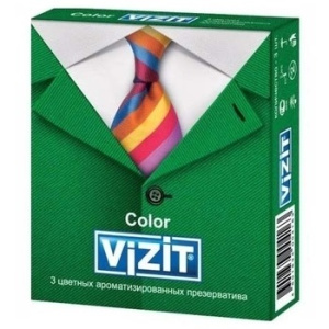 Купить  VIZIT Color презервативы разноцветные 3 шт.