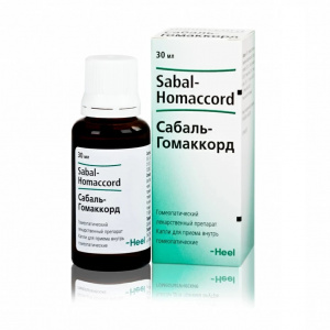 Сабаль-Гомаккорд капли для внутреннего применения гомеопатические 30мл