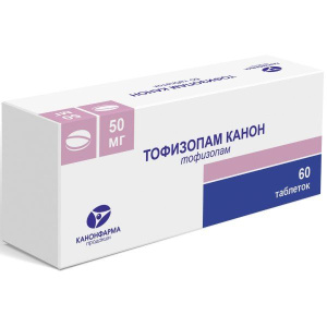 Купить  Тофизопам Канон 50 мг 60 шт таблетки