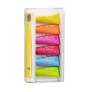 Купить  Curaproxs набор з/паст 6 вкусов по 10 мл + з/щетка д/детей смарт