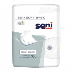 Купить Seni Soft Basic пеленки 60смX60см №30 (2 капли)