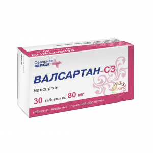 Валсартан-СЗ таб ппо 80мг №30