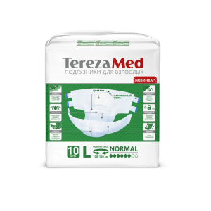 Купить  TerezaMed Medium Normal 10 шт подгузники для взрослых размер L