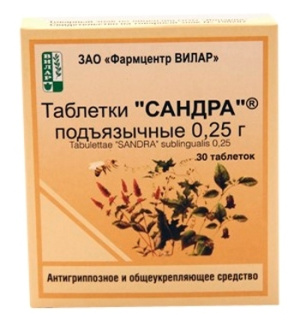 Купить  Сандра таб подъязычные гомеопат №30