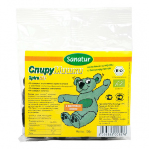 Купить  Санатур Спирумишки конфеты 100г жел с биоспирулиной