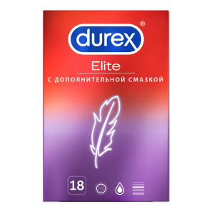 Купить  Durex Elite презервативы сверхтонкие 18 шт.