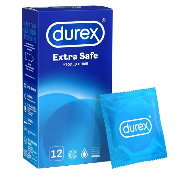 Купить Durex Extra Safe презервативы утолщенные 12 шт.