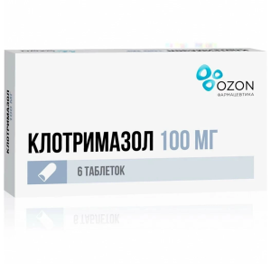 Купить  Клотримазол таб ваг 100мг №6