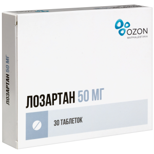 Купить  Лозартан таблетки ппо 50мг №30