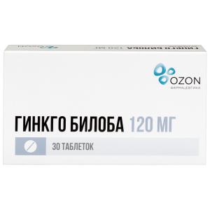 Купить  Гинкго Билоба таб ппо 120мг №30