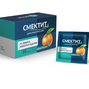 Смектит Диоктаэдрический порошок для приготовления суспензии для приема внутрь 3г №10 апельсин Купить Смектит Диоктаэдрический порошок для приготовления суспензии для приема внутрь 3г №10 апельсин