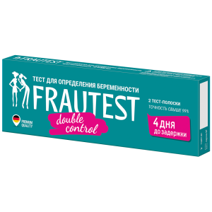 Купить  Тест на беременность Фраутест Дабл Контрол №2 тест-полоска