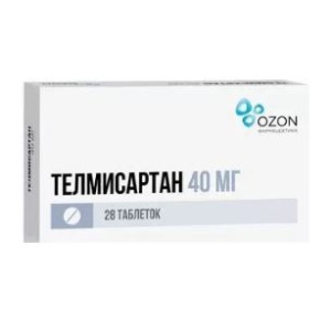 Купить  Телмисартан 40 мг 28 шт таблетки