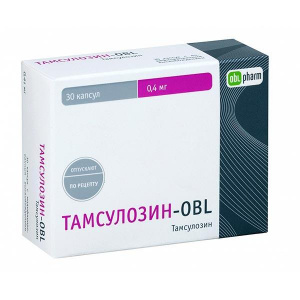 Купить Тамсулозин-OBL капс с модиф высвоб 0,4мг №30