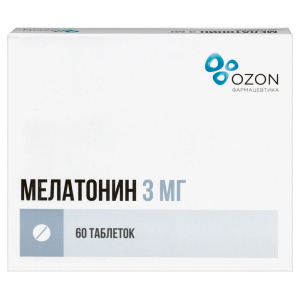 Купить  Мелатонин таб ппо 3мг №60