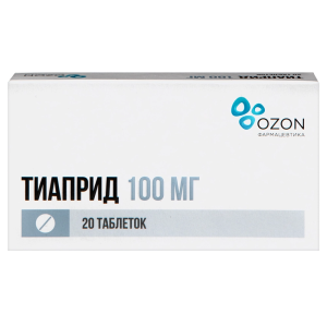 Купить  Тиаприд 100 мг 20 шт таблетки
