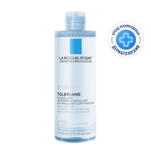 Купить  La Roche-Posay Toleriane Мицеллярная вода для очищения чувствительной и склонной к аллергии кожи лица и глаз, для снятия макияжа 400 мл