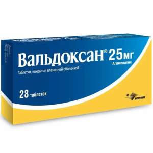 Купить  Вальдоксан таб ппо 25мг №28