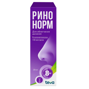 Купить  Ринонорм 140 мкг/доз 20 мл спрей назальный