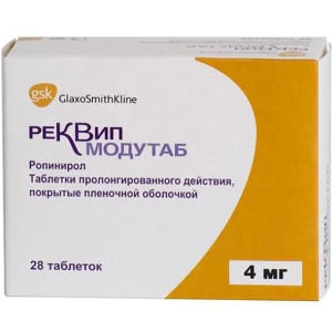 Купить  Реквип Модутаб таб ппо пролонг 4мг №28