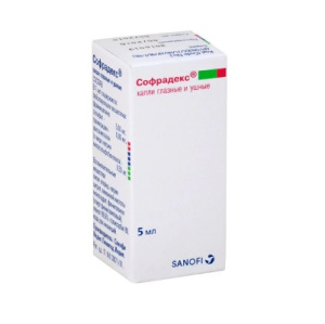 Купить  Софрадекс капли глазные и ушные 5мл