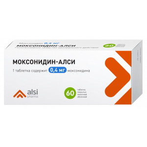 Купить  Моксонидин-Алси таб ппо 400мкг №60