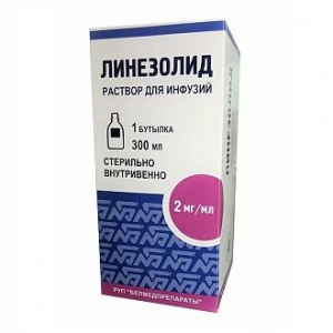 Купить  Линезолид р-р д/инф 2мг/мл бут 300мл №1