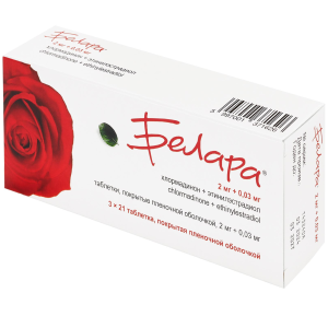 Белара таблетки покрытые пленочной оболочкой №63