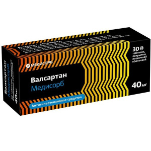 Купить  Валсартан Медисорб таб ппо 40мг №30