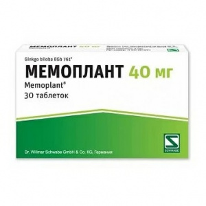 Мемоплант таб ппо 40мг №30 Купить Мемоплант таб ппо 40мг №30