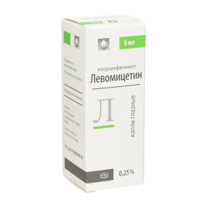 Левомицетин капли глазные 0,25% фл 10мл купить по цене 25 ₽ в интернет ...