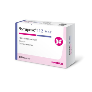 Купить  Эутирокс таблетки 112мкг №100