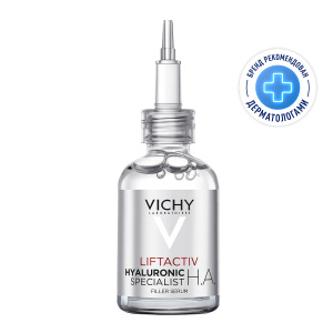 Купить  Vichy LiftActiv Hyaluronic 30 мл сыворотка-филлер антивозрастная гиалуроновая  для кожи лица и шеи с витамином С пролонгированного действия