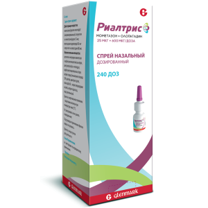 Купить  Риалтрис спрей наз доз 25мкг+600мкг/доза 240ДОЗ