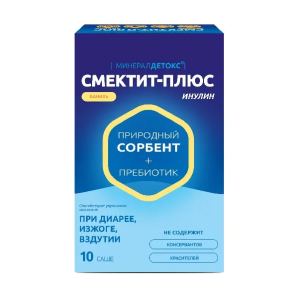 Купить  Минерал Детокс Смектит-плюс Инулин 10 шт порошок для приема внутрь саше ваниль