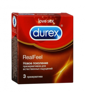 Купить  Durex RealFeel презервативы для естественных ощущений 3 шт.