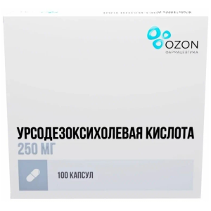 Купить  Урсодезоксихолевая Кислота 250 мг 100 шт капсулы