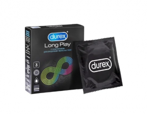 Купить  Durex Long Play презервативы продлевающие половой акт 3 шт.
