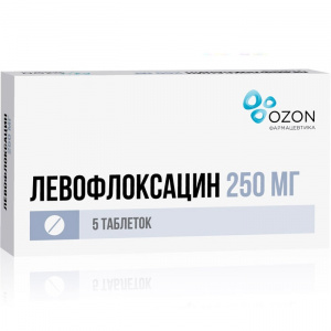Левофлоксацин таблетки ппо 250мг №5
